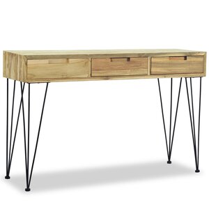 vidaXL Table console 120x35x76 cm Teck massif