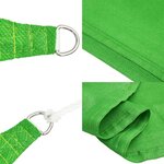 vidaXL Voile d'ombrage 160 g/m² Vert clair 4x4x4 m PEHD