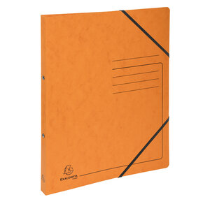 Classeur 2 Anneaux 15mm Carte Lustrée Imprimée - A4 - Orange - X 10 - Exacompta