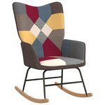 vidaXL Chaise à bascule Patchwork Tissu