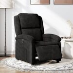 vidaXL Fauteuil inclinable électrique noir velours