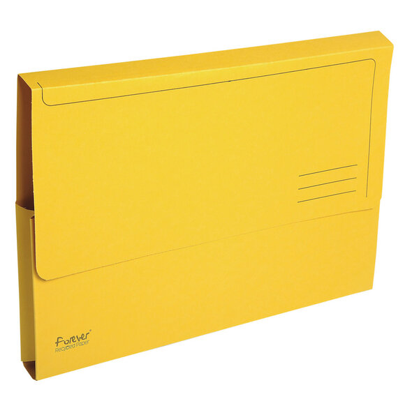 Paquet 50 chemises poche A4 FOREVER Jaune EXACOMPTA