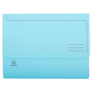 Paquet De 50 Chemises Poche Super 210 - 24 5x32 5cm - Bleu Clair - X 3 - Exacompta