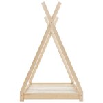 vidaXL Cadre de lit d'enfant Bois de pin massif 80x160 cm