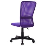 Chaise fauteuil siège de bureau informatique étude Violet 44 x 52 x 100 cm tissu en maille pourpre 02_0024074