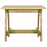 vidaXL Table de jardin 110x74x75 cm Bois de pin imprégné