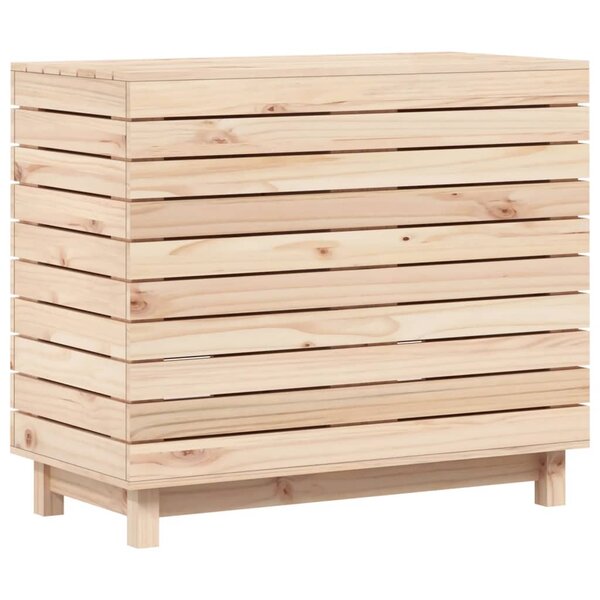 vidaXL Panier à linge 88 5x44x76 cm bois massif de pin