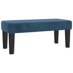 vidaXL Sommier à lattes de lit et matelas bleu foncé 120x190cm velours