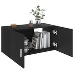 vidaXL Armoire murale Noir 80x39x40 cm Bois d'ingénierie