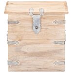vidaXL Coffre 40x40x40 cm Bois d'acacia solide