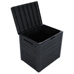 vidaXL Boîte de stockage jardin Anthracite 58 5x46x55 cm Polypropylène