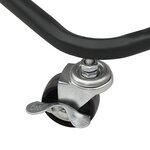 vidaXL Chariot de cuisine 3 niveaux Noir 42x35x85 cm Fer et ABS