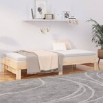 vidaXL Lit coulissant 2x(90x200) cm Bois de pin massif