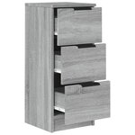 vidaXL Buffet Sonoma gris 30x30x70 cm Bois d'ingénierie