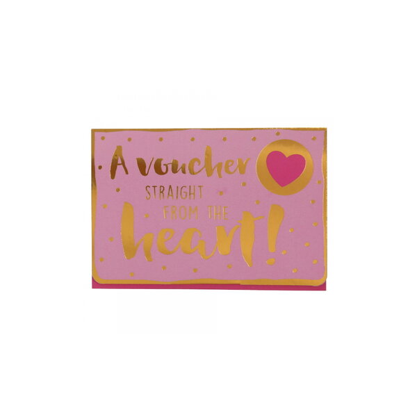 Petite pochette avec bon d'achat  - a voucher straight from the heart