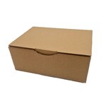 Lot de 50 boites postales à tirettes marrons : 150 x 100 x 70 mm petite cannelure