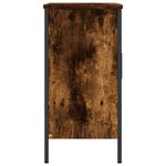 vidaXL Armoire lavabo de salle de bain chêne fumé 60x30x60 cm