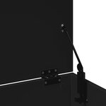 vidaXL Boîte de rangement noir 102x35x35 cm bois d'ingénierie