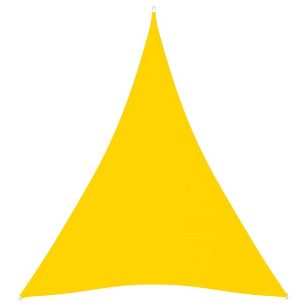 vidaXL Voile de parasol Tissu Oxford triangulaire 4x5x5 m Jaune