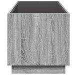 vidaXL Table basse avec LED infini sonoma gris 70x50x50 cm