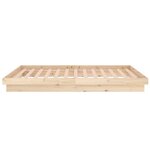 vidaXL Cadre de lit Bois massif 90x200 cm