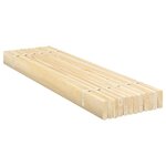 vidaXL Lattes de lit 90x200 cm bois de pin massif