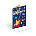 Carte Musicale D'anniversaire " C'est Ton Anniversaire " - Guitare - Draeger paris