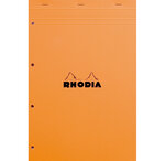 Bloc ORANGE N°20 21x31,8cm 80F agrafées 80g Q.5x5 perf. 4t RHODIA