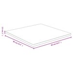 vidaXL Dessus de table 90x90x2 5 cm bambou