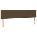 vidaXL Sommier à lattes de lit et matelas marron foncé 120x190cm tissu