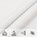 vidaXL Voile de parasol tissu oxford rectangulaire 2 5x3 m blanc