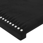 vidaXL Cadre de lit avec tête de lit Noir 140x200 cm Velours