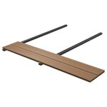 vidaXL Panneaux de terrasse creux et accessoires WPC 15 m² 4 m Teck