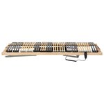 vidaXL Sommier à lattes électrique avec 42 lattes 7 zones 80x200 cm