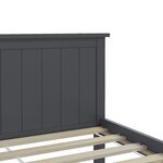 vidaXL Cadre de lit sans matelas bois massif de pin gris 160x200 cm