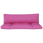 vidaXL Coussins de palette lot de 2 rose tissu Oxford