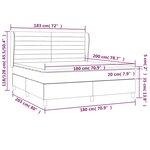 vidaXL Sommier à lattes de lit avec matelas Bleu 180x200 cm Tissu