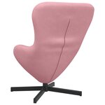 Fauteuil Œuf en Velours Rose