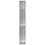 vidaXL Bibliothèque 5 niveaux sonoma gris bois d'ingénierie