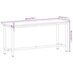 vidaXL Établi 180x55x81 5 cm bois massif de hêtre et métal