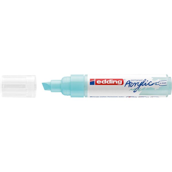 Marqueur acrylique large 5000 bleu pastel 5-10 mm EDDING
