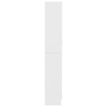 vidaXL Armoire à vitrine Blanc 82 5x30 5x185 5 cm Bois d'ingénierie