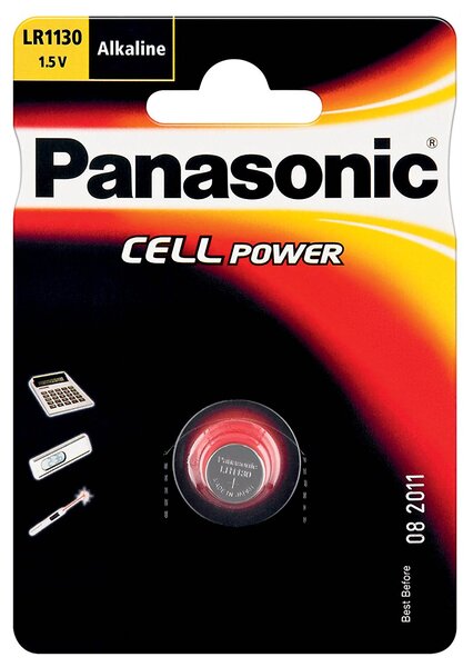 Pile Bouton Cell Power LR54 (LR1130) Alcaline manganese 1,5V 65 mAh PANASONIC