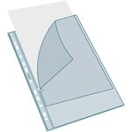 Etui Carton De 100 Pochettes Perforées Stop Doc Ouverture En Coin - Polypropylène Lisse 6/100e - A4 - Cristal - Exacompta