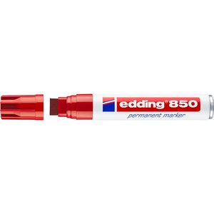 Marqueur Permanent 850 Rouge Corps Alu Pointe Large 5-15 mm EDDING