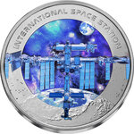 Monnaie en titane half dollar g 31.1 (1 oz) millésime 2023 space coins international space station 1
