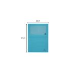 Paquet De 25 Chemises À Fenêtre Forever 130g/m2 - 22x31cm - Bleu Clair - X 16 - Exacompta