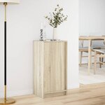 vidaXL Buffet avec LED chêne sonoma 42 5x34x85 cm bois d'ingénierie