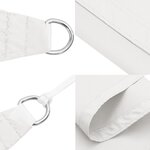 vidaXL Voile de parasol tissu oxford carré 3x3 m blanc