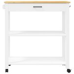 vidaXL Chariot de cuisine MONZA 84x40x90 cm bois massif de pin